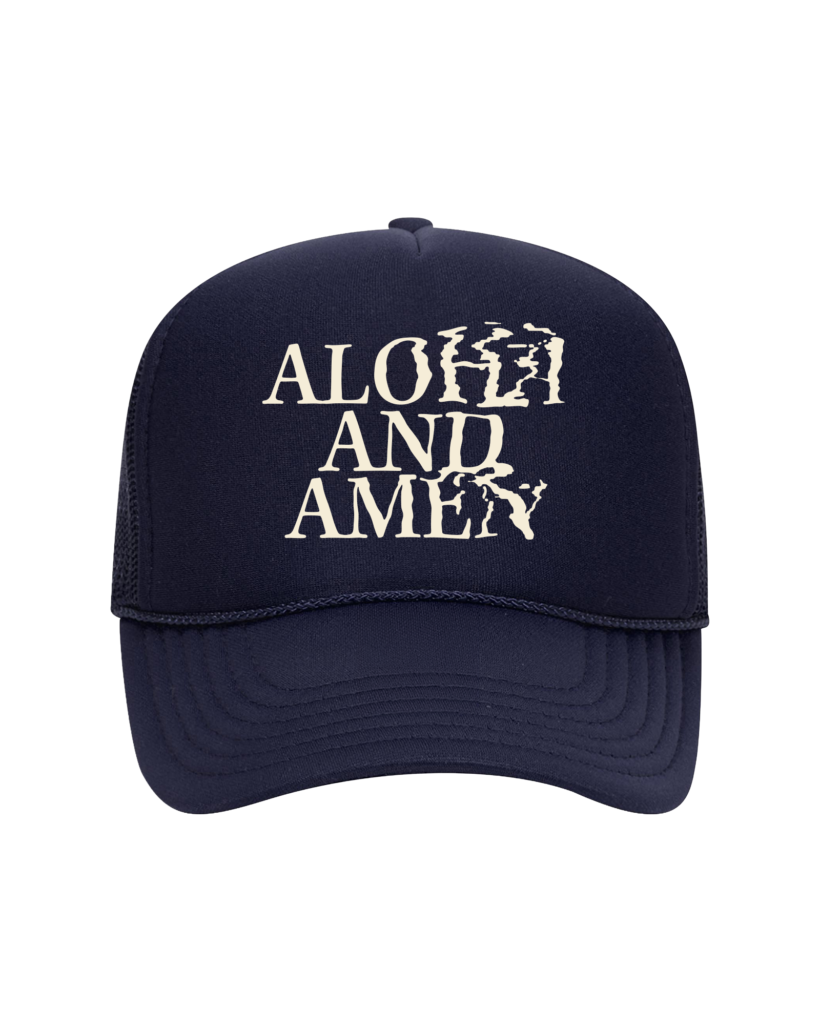 Blurred Trucker - Navy