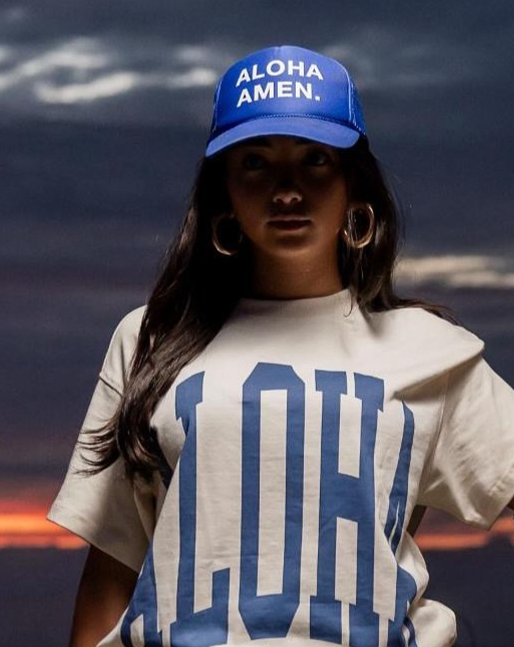 Amen Trucker Hat - Blue