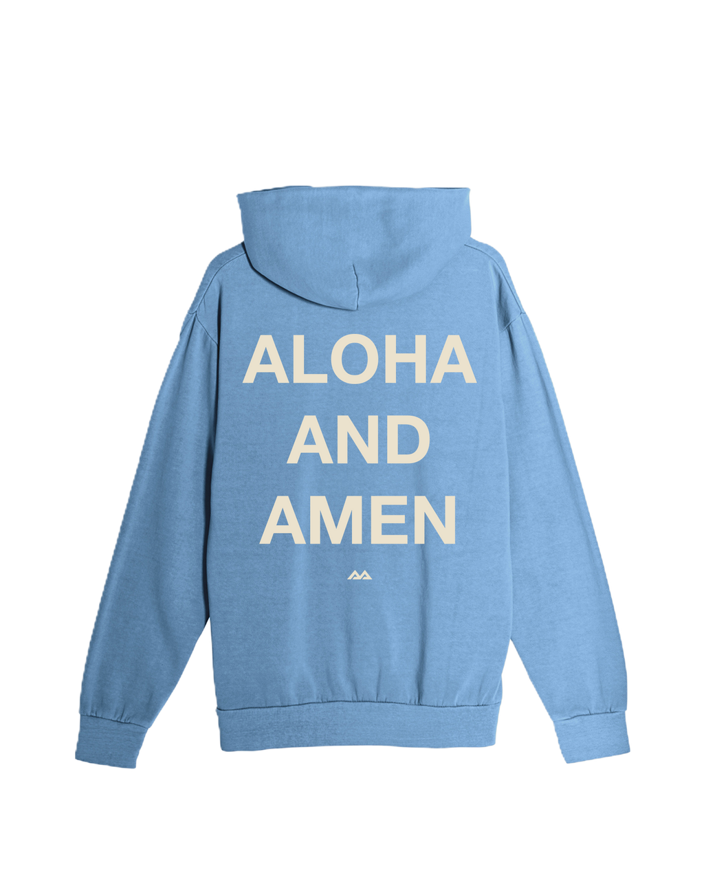 Lei Hands Pigment Dyed Hoodie - Pebble Blue