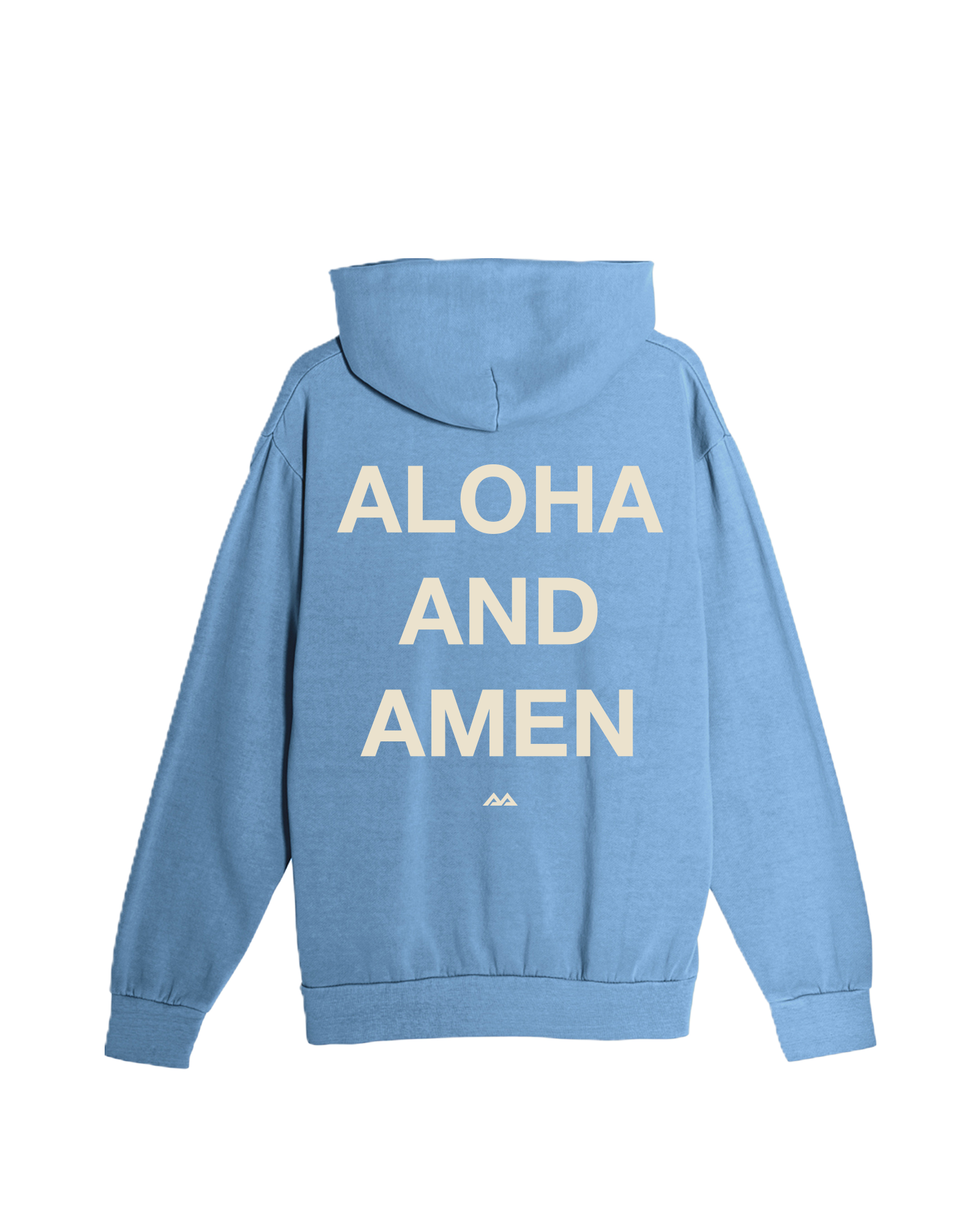 Lei Hands Pigment Dyed Hoodie - Pebble Blue