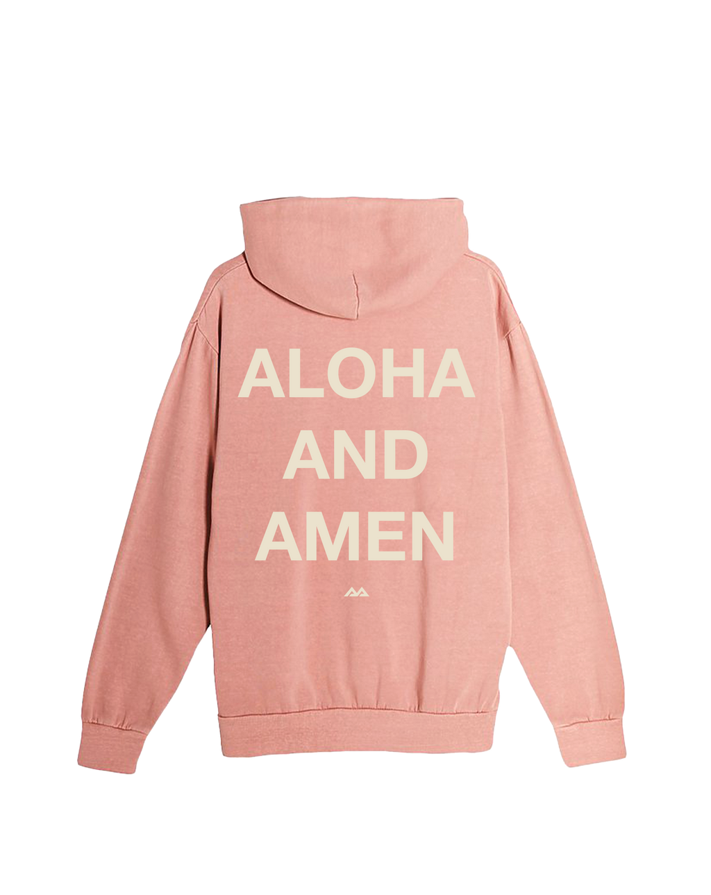 Lei Hands Pigment Dyed Hoodie - Salmon