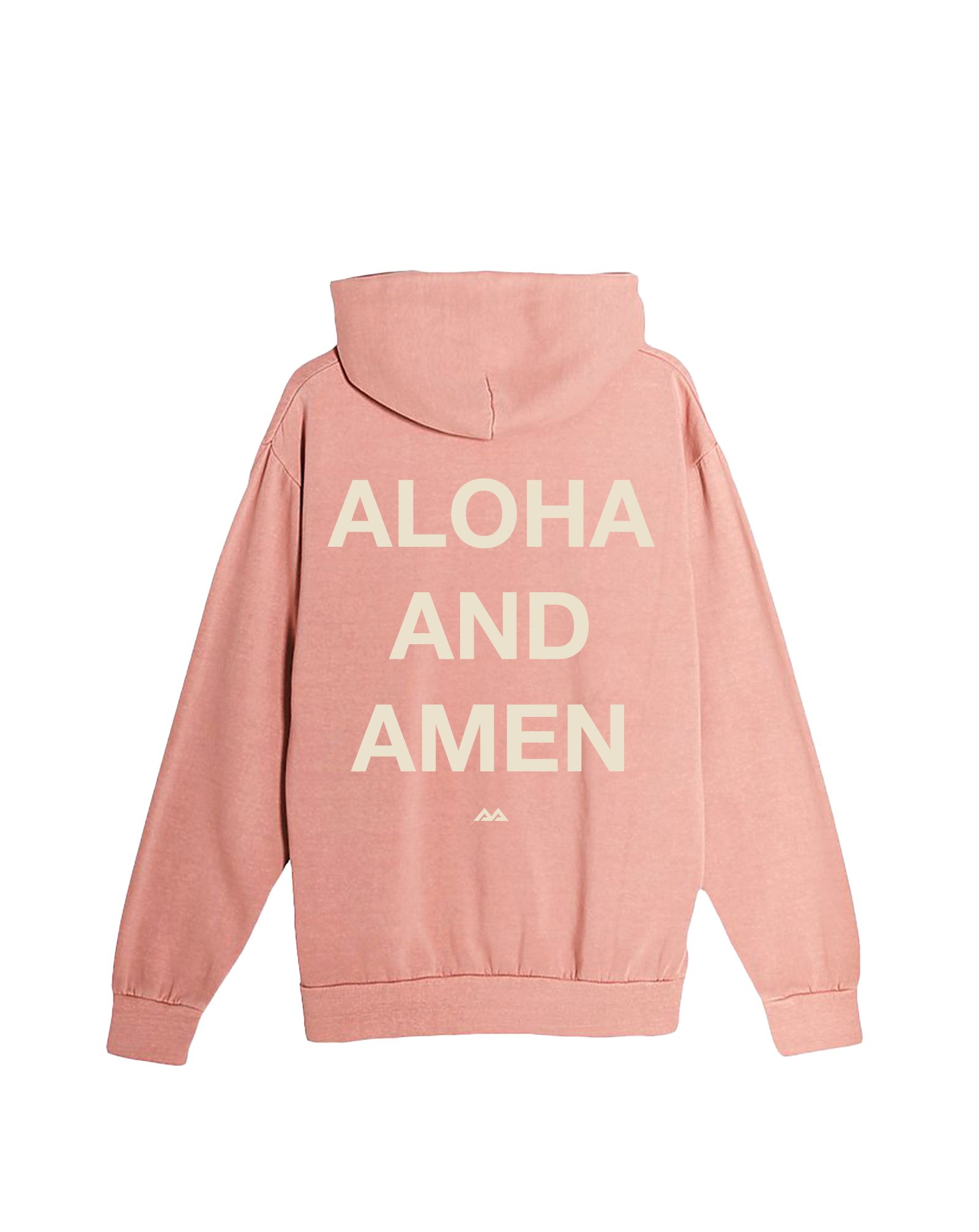 Lei Hands Pigment Dyed Hoodie - Salmon