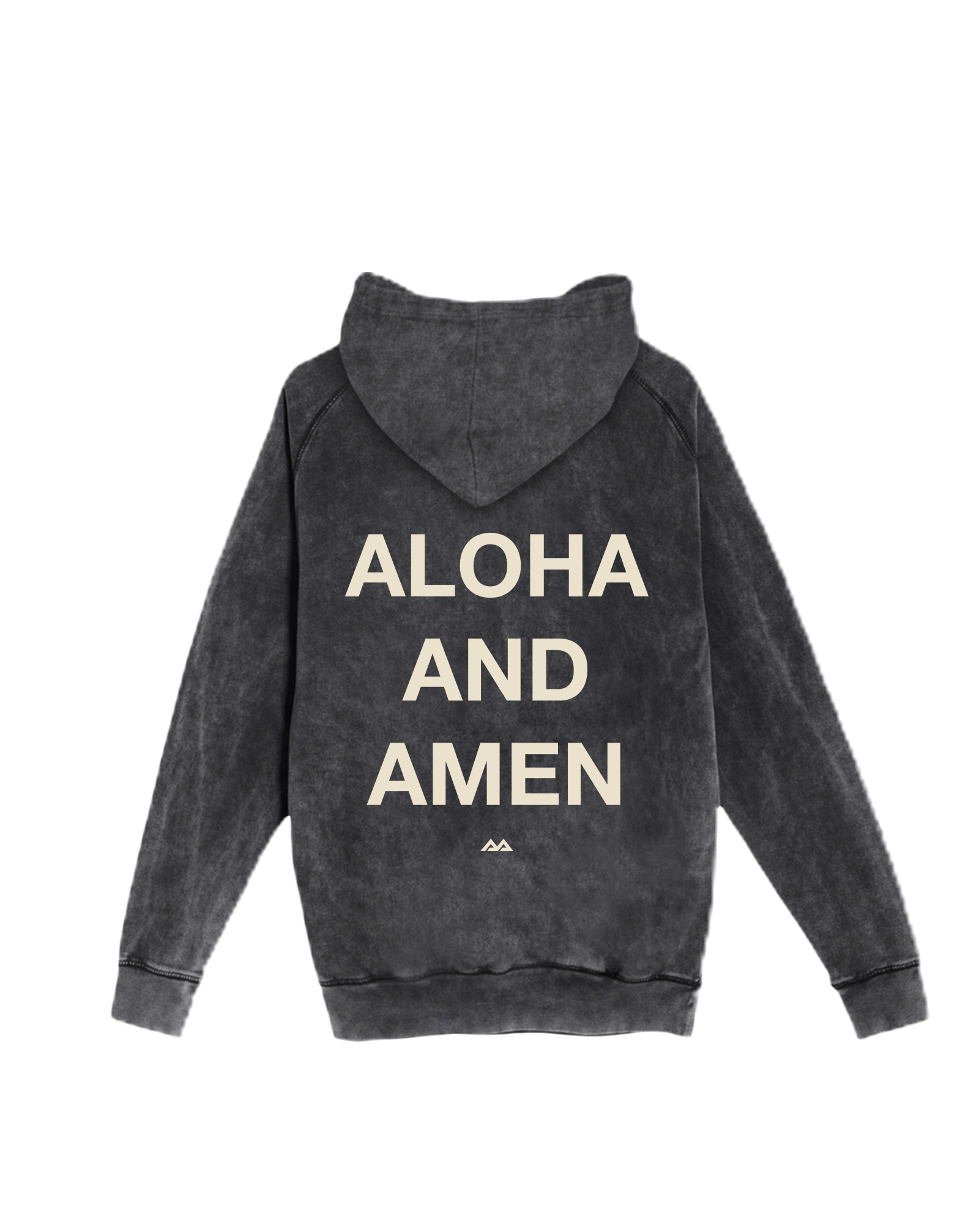 Lei Hands Vintage Raglan Hoodie - Black