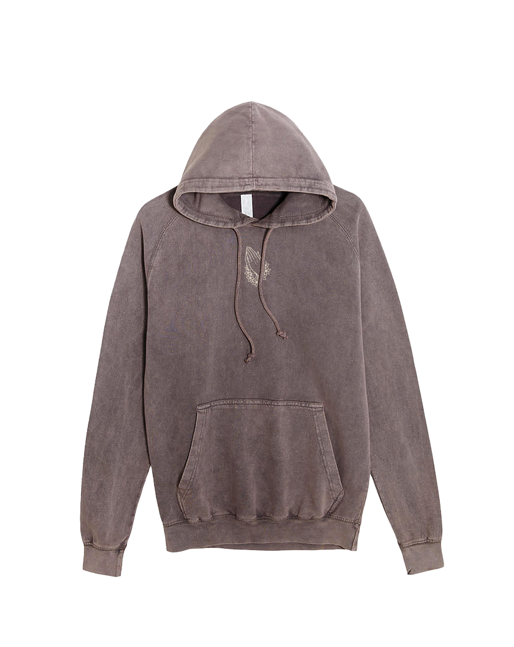 Lei Hands Vintage Raglan Hoodie - Zinc