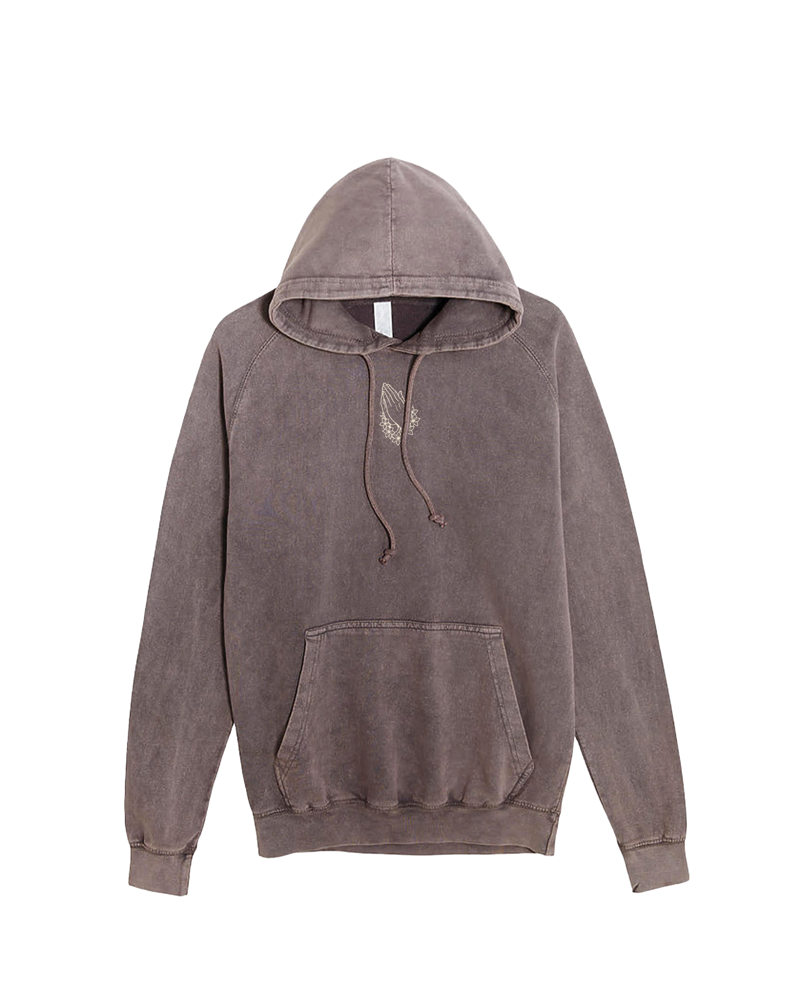 Lei Hands Vintage Raglan Hoodie - Zinc