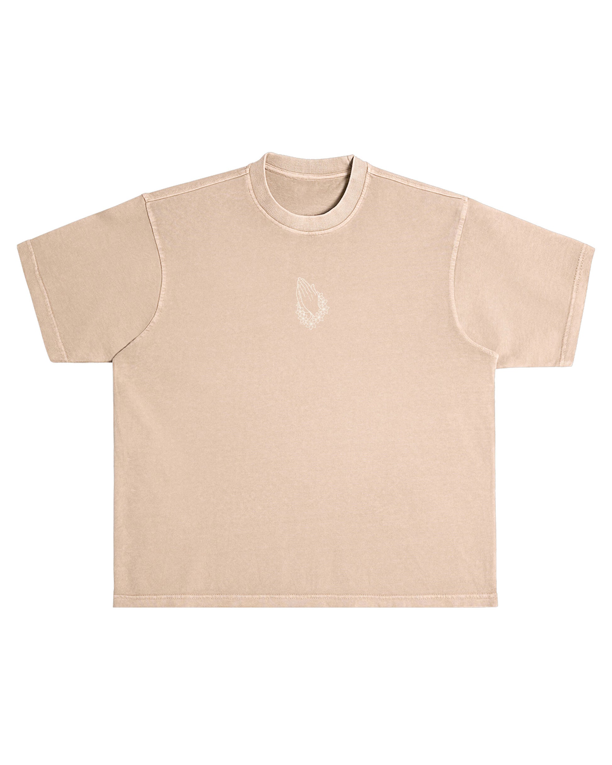 Lei Hands Pigment Dyed Tee - Beige